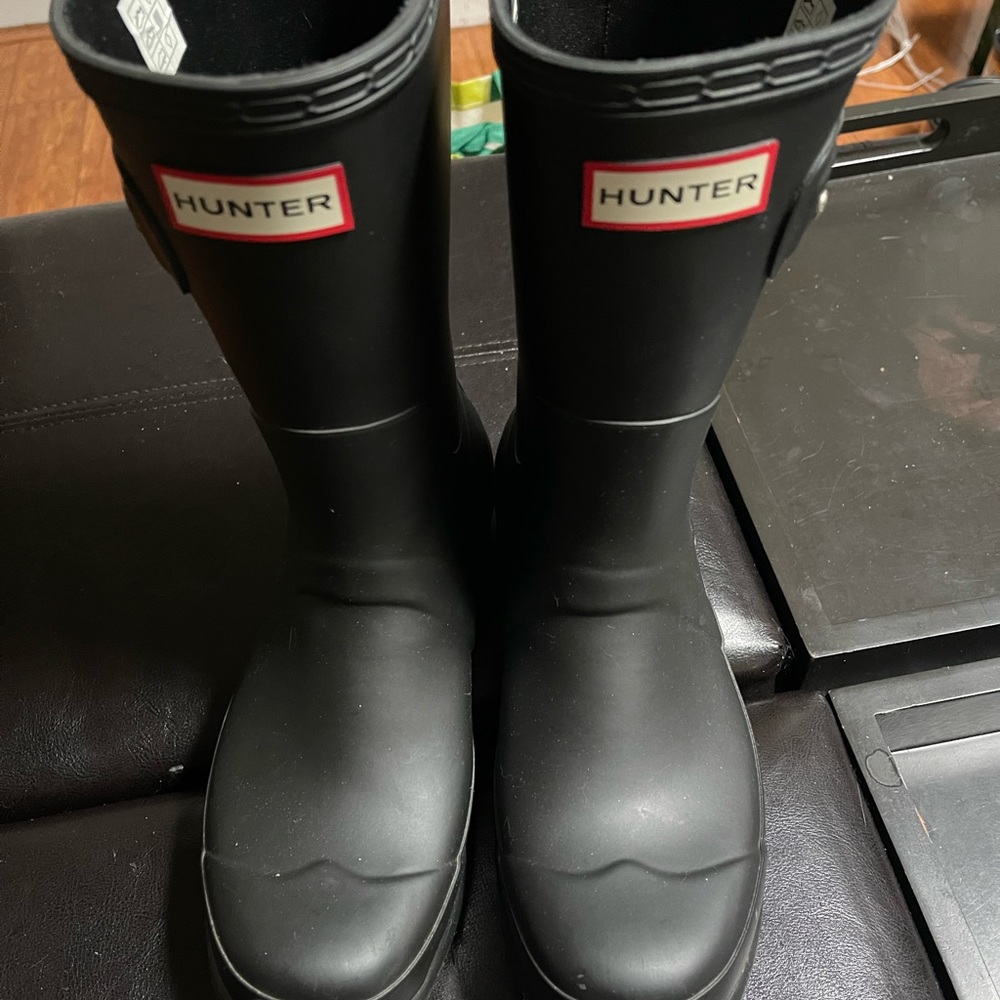 Men’s Original Short Hunter Rain Boots | Sz 8 | Black